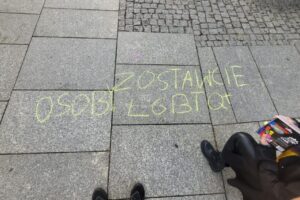 Zatrzymanie Malwiny Chmary na starówce w Toruniu