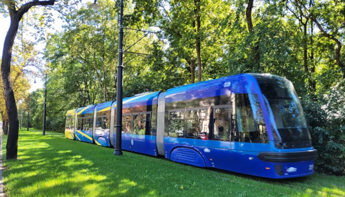 Torowisko tramwajowe w ciągu ul. Bydgoskiej w Toruniu