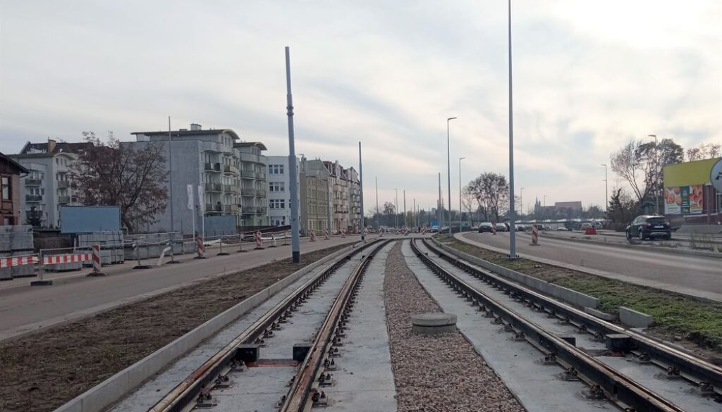 Budowa linii tramwajowej na Jar w Toruniu