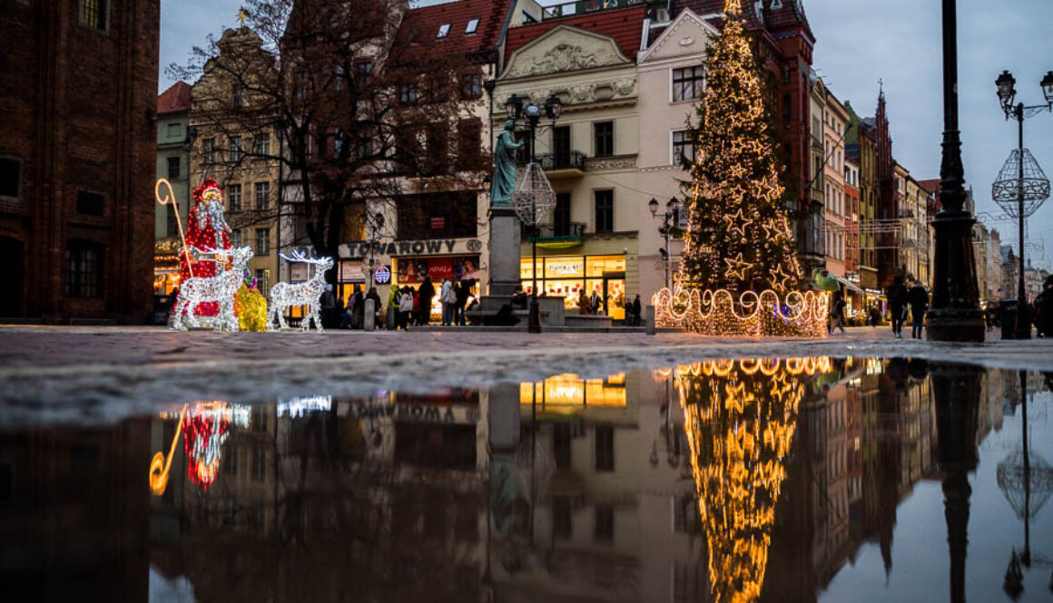 Bożonarodzeniowe dekoracje w Toruniu