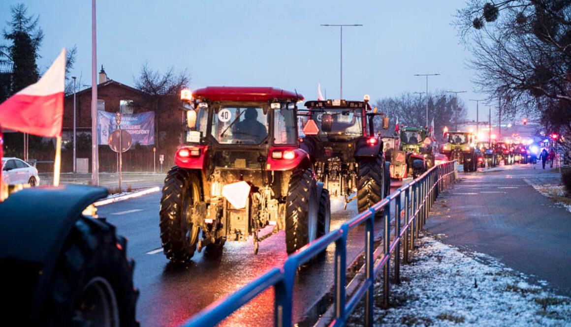 Ogólnopolski protest rolników Toruń
