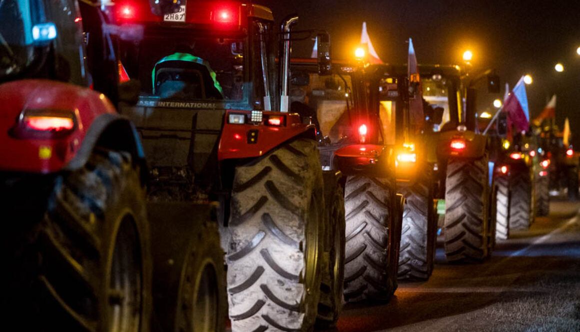 Głogowo - protest rolników