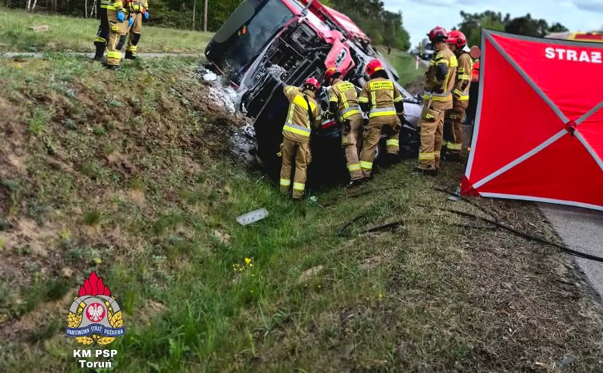 Tragiczny wypadek w Brzozie na DK 91. Toruńska policja podała nowe informacje